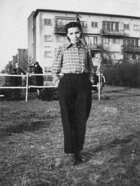 Otília Castellví en Alemanya, hivern 1940-1941. Arxiu familiar